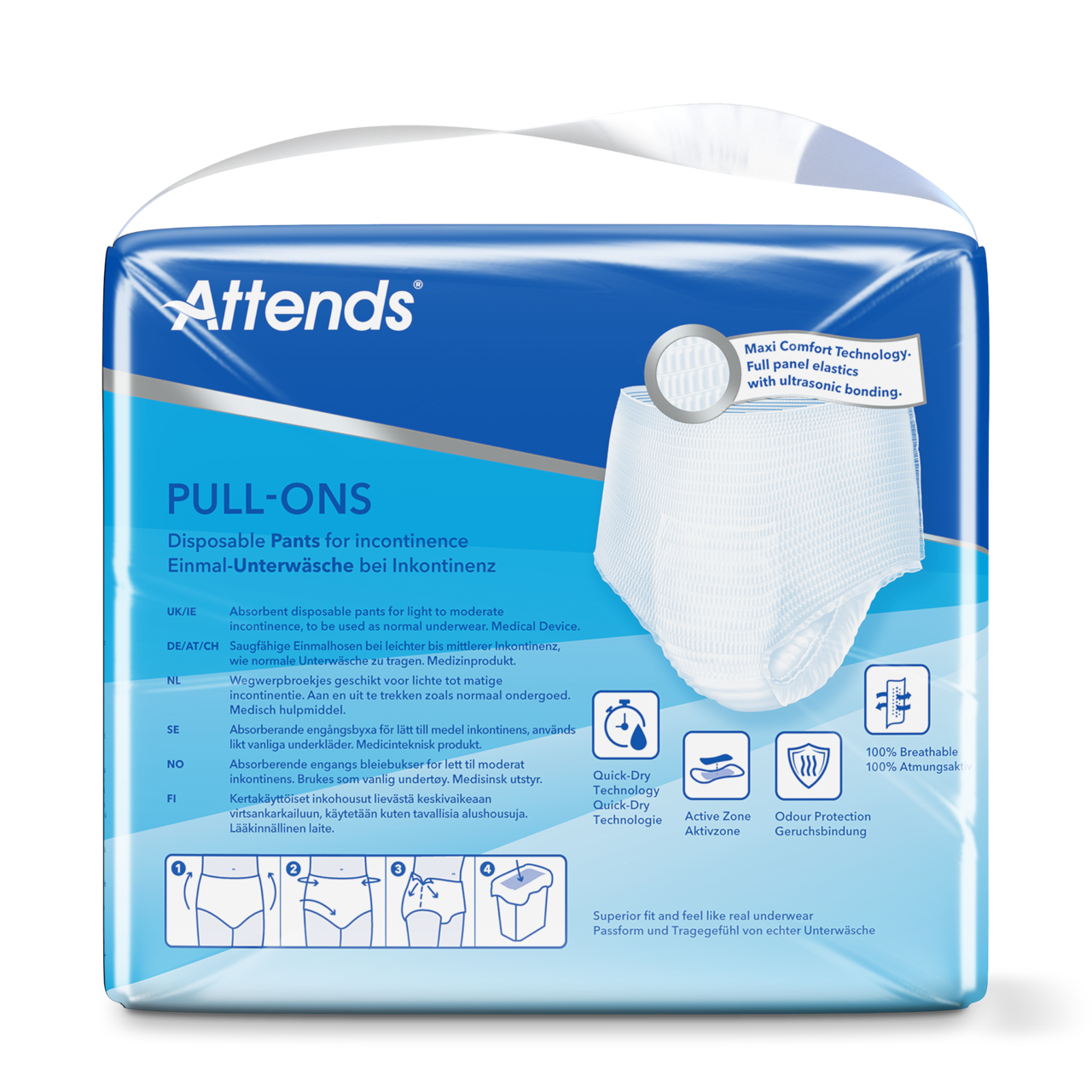 Attends Pull-Ons 6L - Pack of 18
