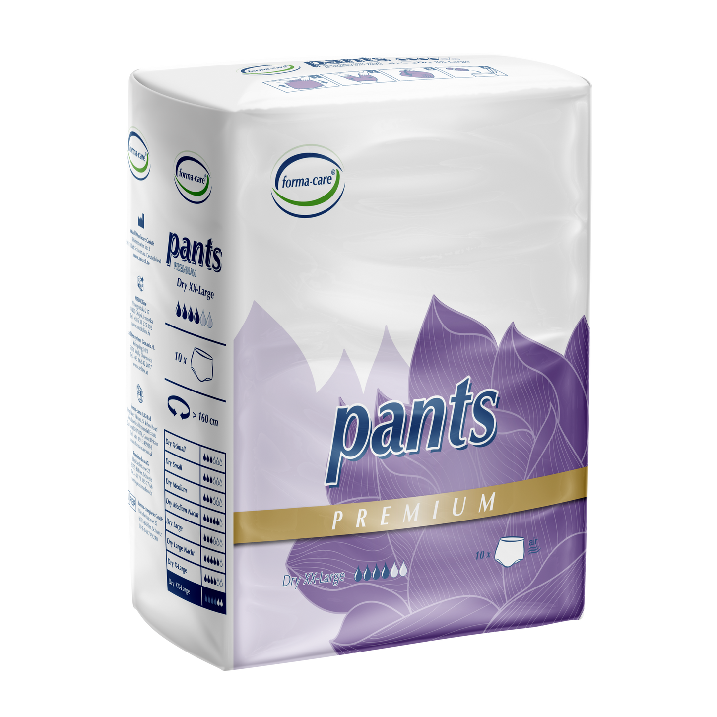 Forma-Care Pants Premium Dry XXL - 10 Pack