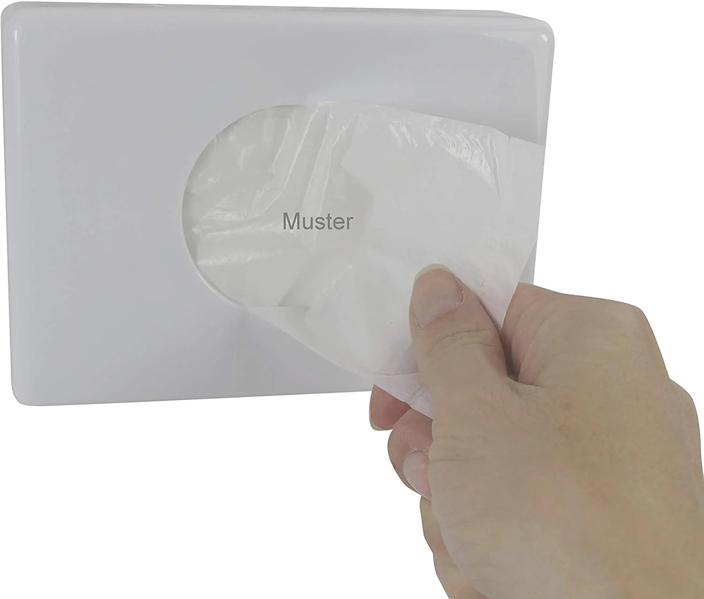 Medi-Inn White Plastic Sanitary Bag Holder