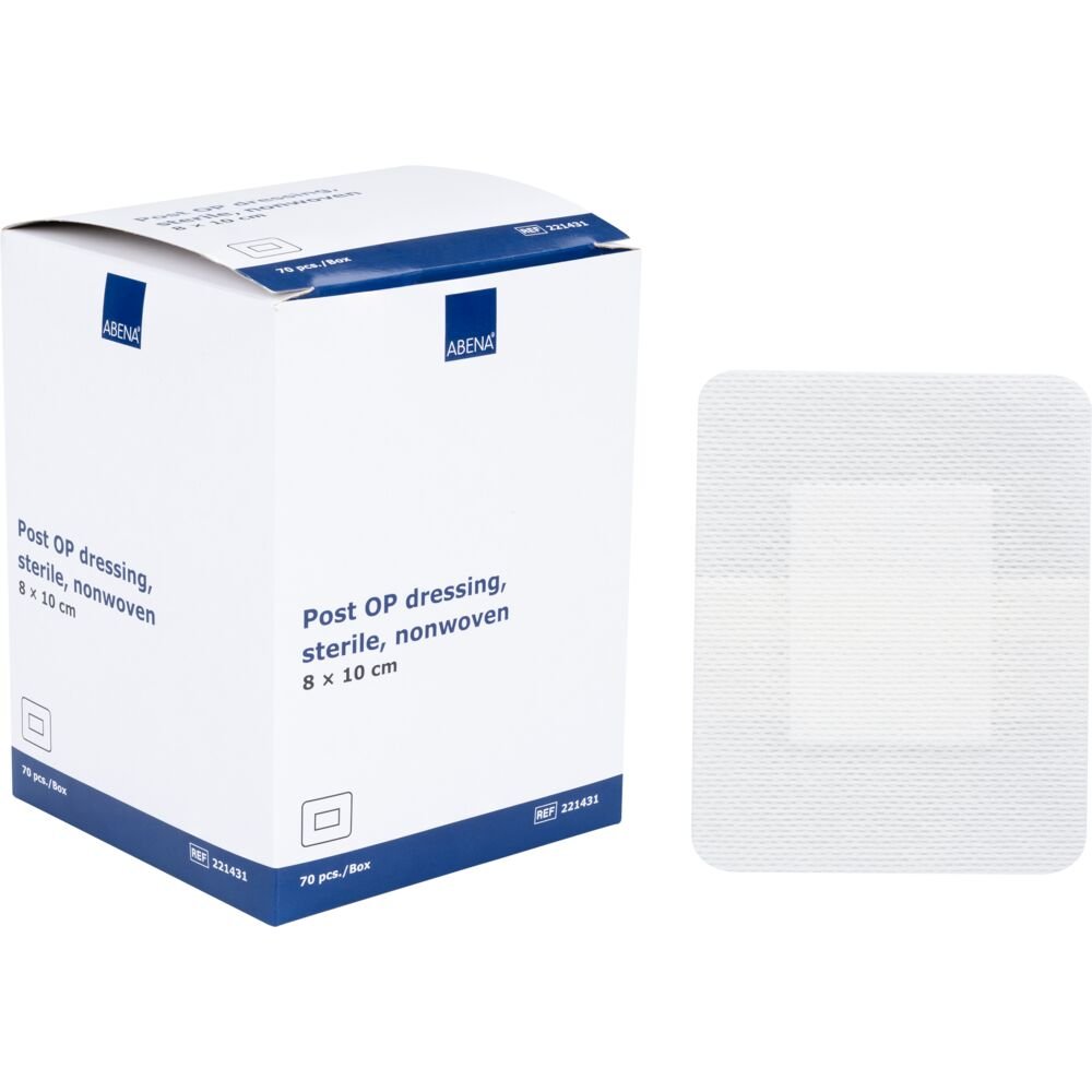 ABENA Post-OP Dressing, Sterile Latex-Free 8x10cm - Pack of 70 - Discount Medical