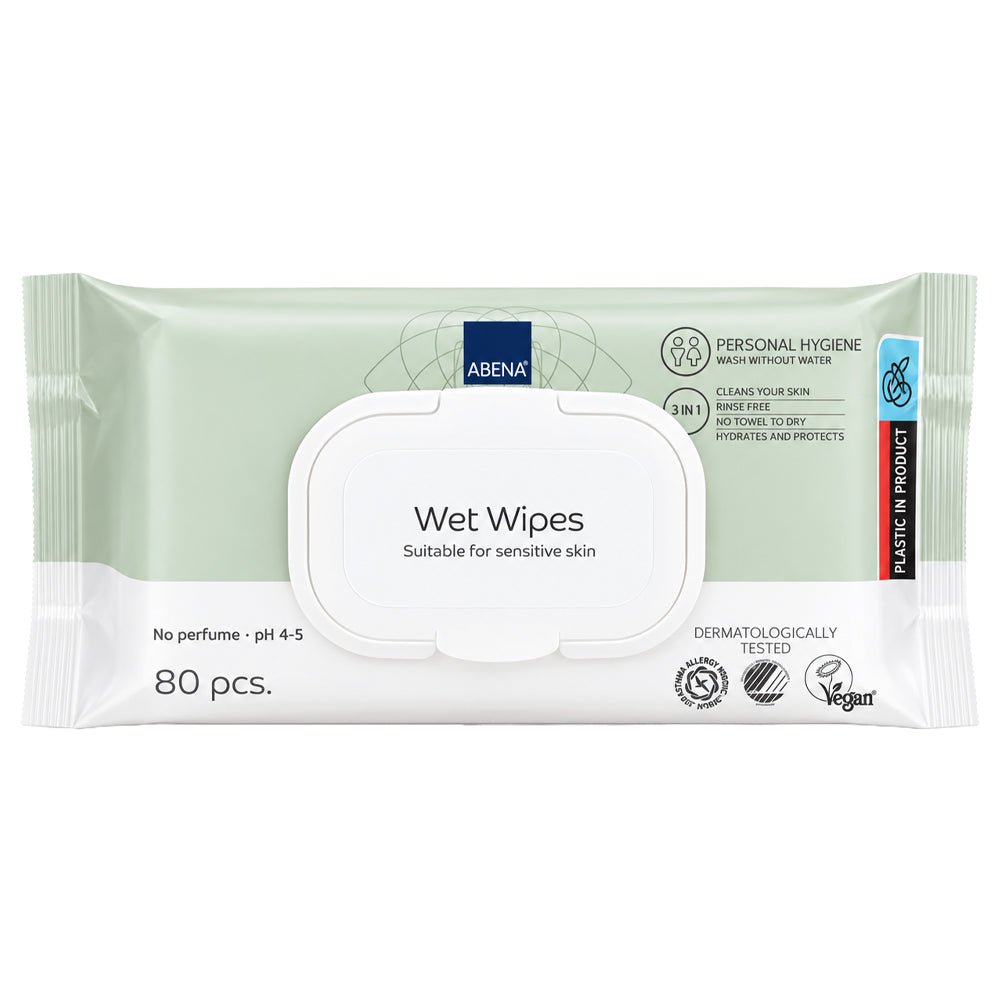 ABENA Wet Wipes 18 x 20cm - 80 Pack - Discount Medical