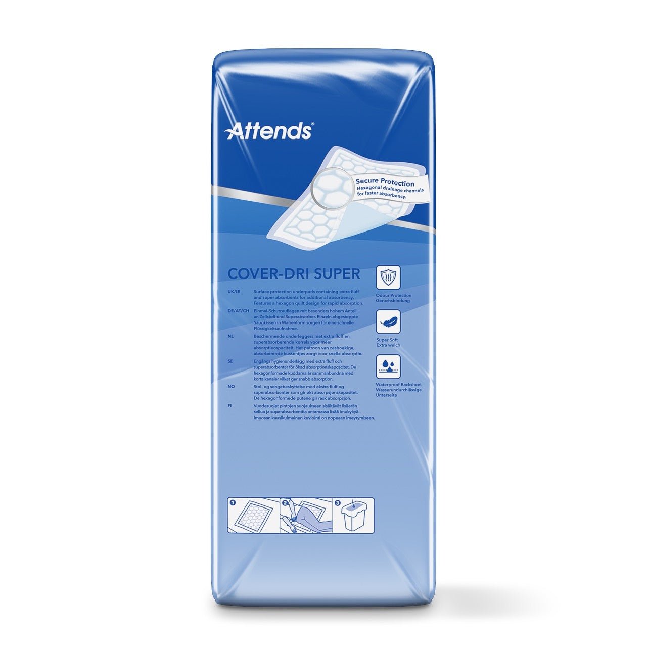 Attends Cover - Dri SUPER 60 x 90 cm Disposable Bed Pads - 50 pack - Discount Medical