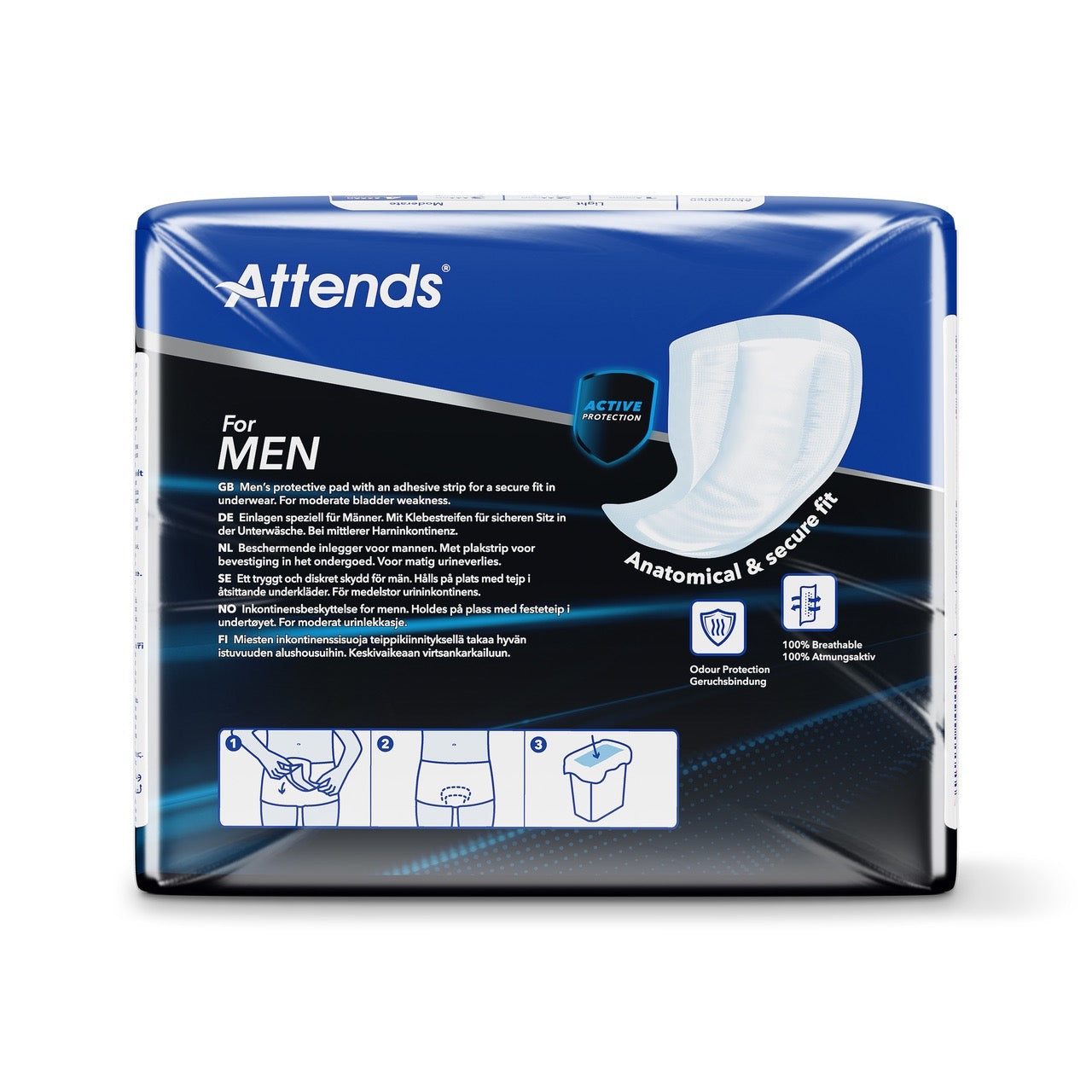 Attends for Men Level 4 Protective Pad - Pack of 14