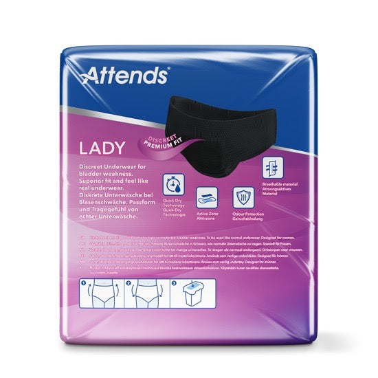 Attends Lady Protective Incontinence Underwear 3M Medium - Pack of 10