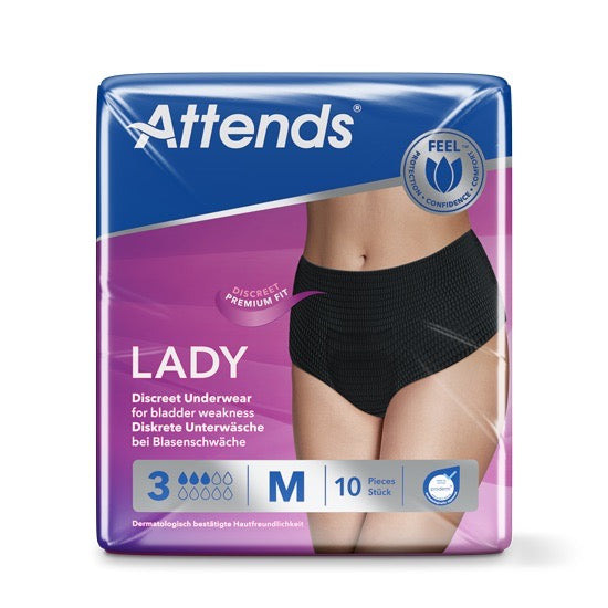 Attends Lady Protective Incontinence Underwear 3M Medium - Pack of 10