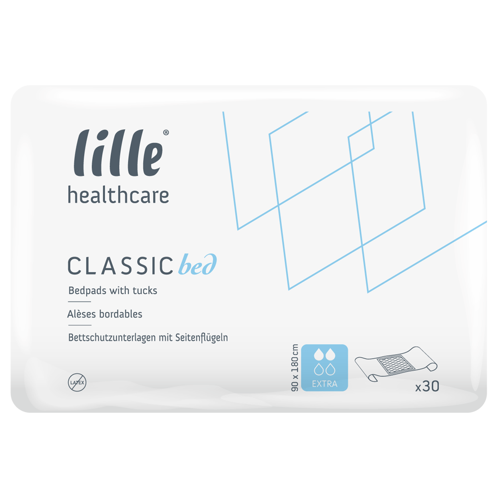 Lille Classic Bed Extra 180 x 90 cm With Tucks - 30 Pack - Discount Medical