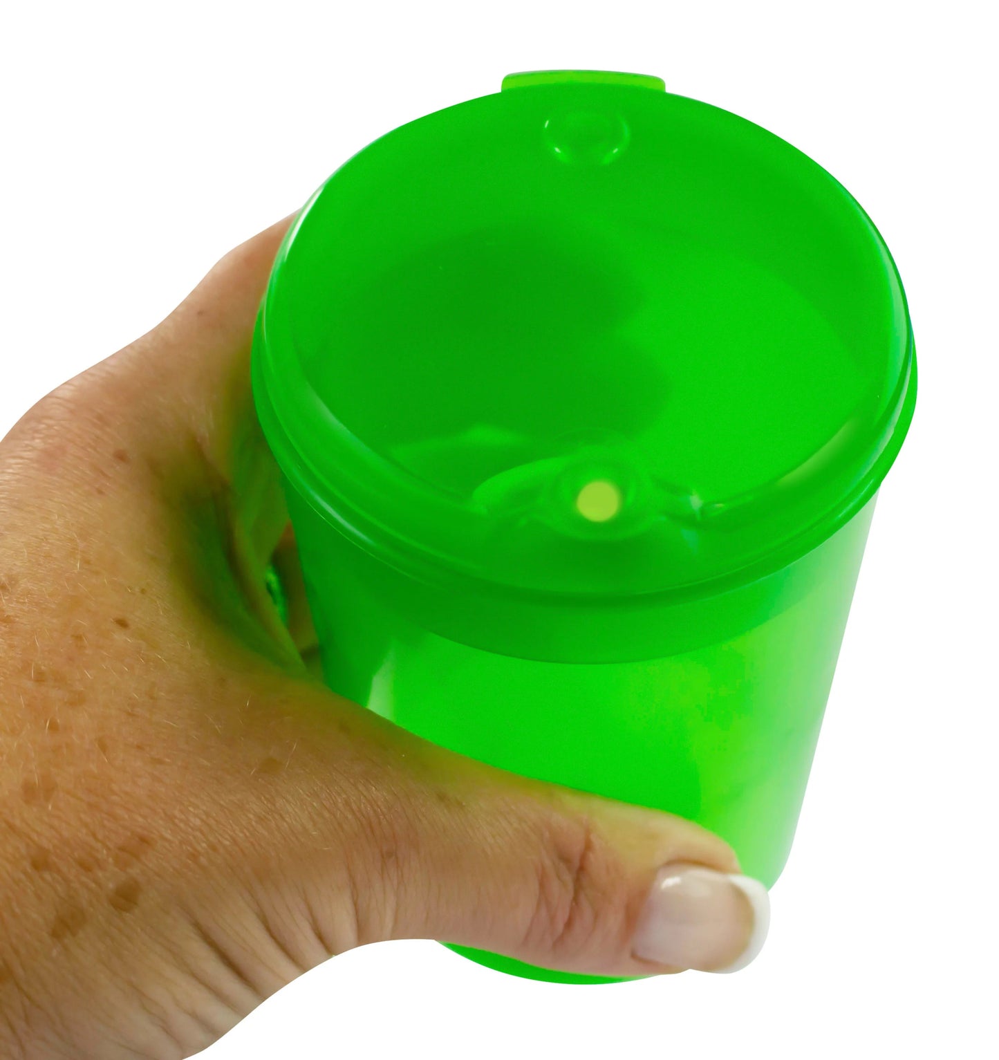 Medi - Inn Adult Drinking Beaker Green 250ml with lid 4 x 4mm Spout - Discount Medical
