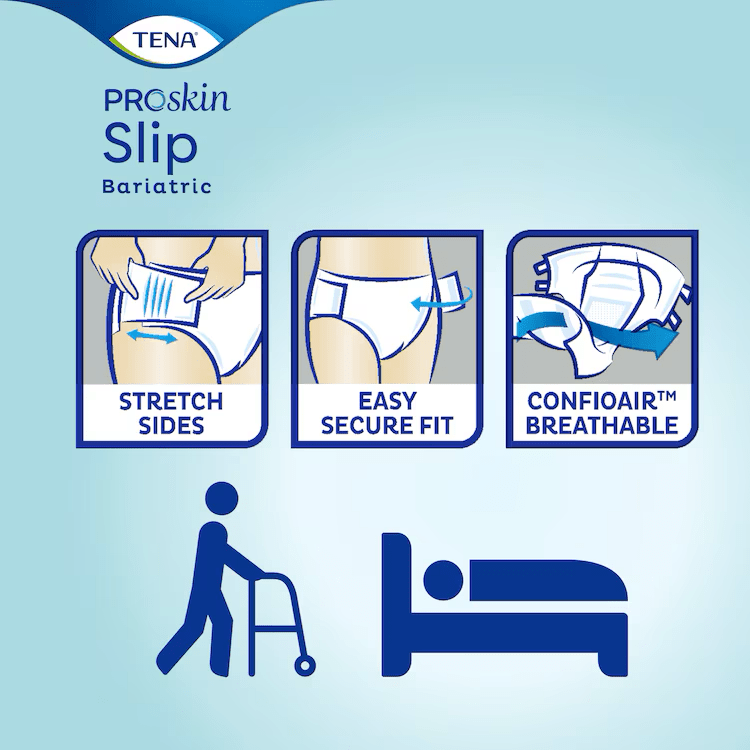 TENA ProSkin Slip Bariatric Super XXL - 32 Pack - Discount Medical