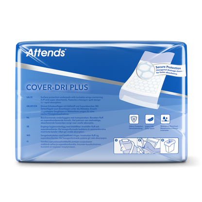 Attends Cover-Dri Plus 80 x 170cm (1783ml) Pack of 7