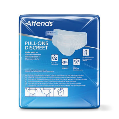 Attends Discreet Pull-Ons Discreet Underwear 3L Large - Pack of 10