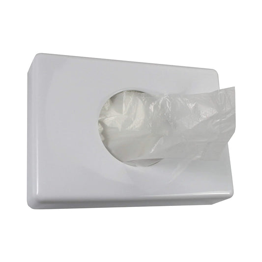 Medi-Inn White Plastic Sanitary Bag Holder