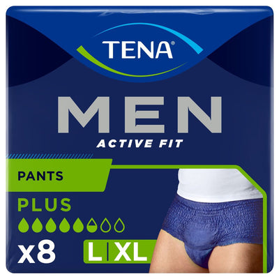 TENA Men Active Fit Pants Plus L/XL (1010ml) 8 Pack