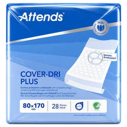 Attends Cover-Dri Plus 80 x 170cm (1783ml) 4 Packs of 7