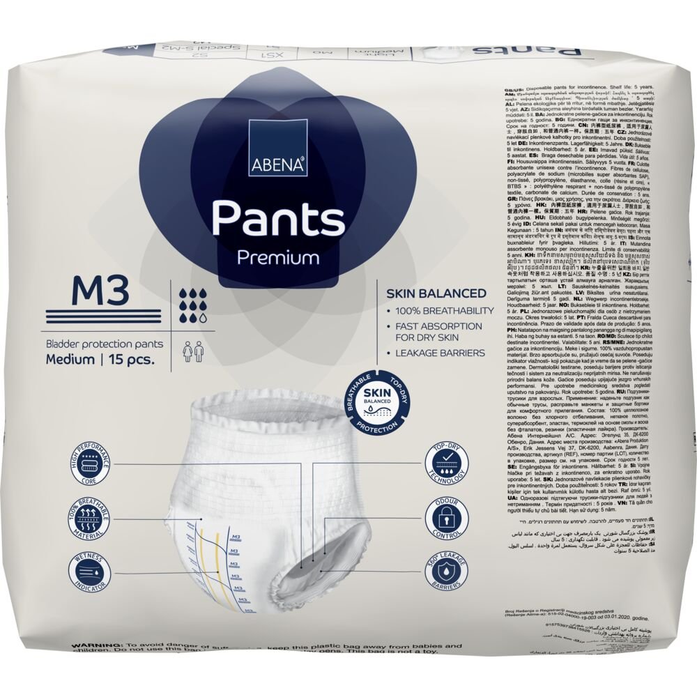 ABENA Pants Premium M3, Medium - 15 Pack - Discount Medical
