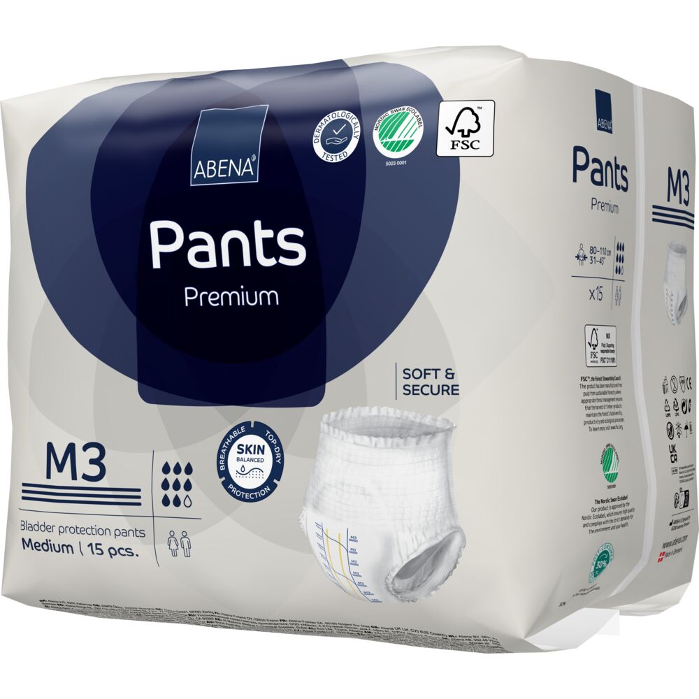 ABENA Pants Premium M3, Medium - 15 Pack - Discount Medical