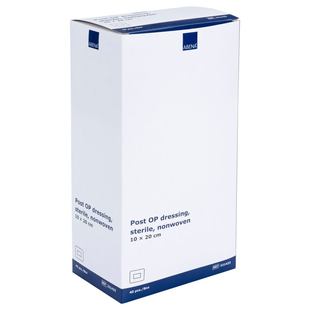 ABENA Post-OP Dressing, Sterile Latex-Free 10x20cm - Pack of 40 - Discount Medical
