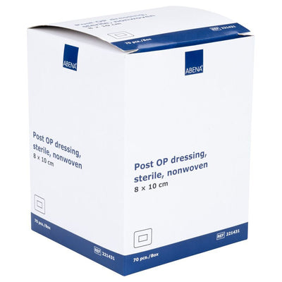 ABENA Post-OP Dressing, Sterile Latex-Free 8x10cm - Pack of 70