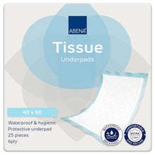 ABENA Tissue Underpads 40 x 60cm - 25 Pack - Discount Medical
