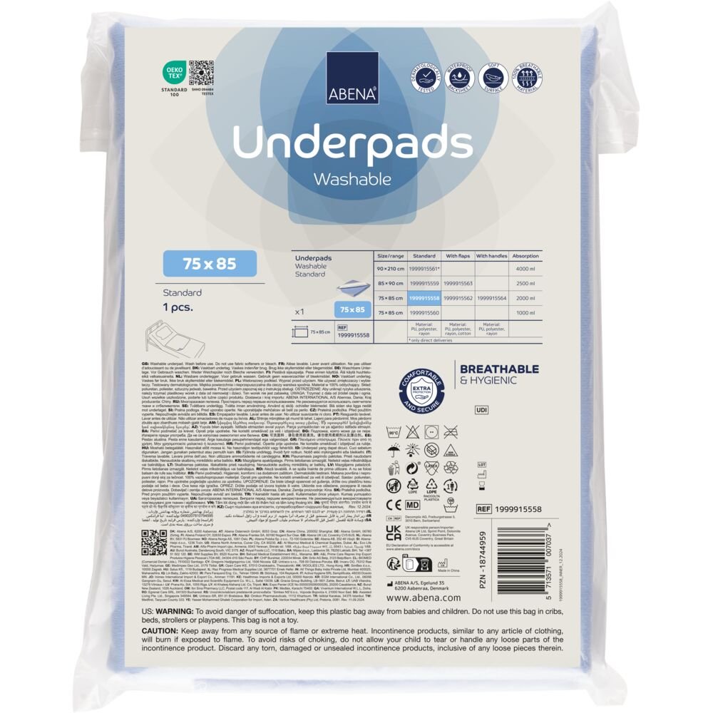 ABENA Washable Underpad 75 x 85cm - Discount Medical