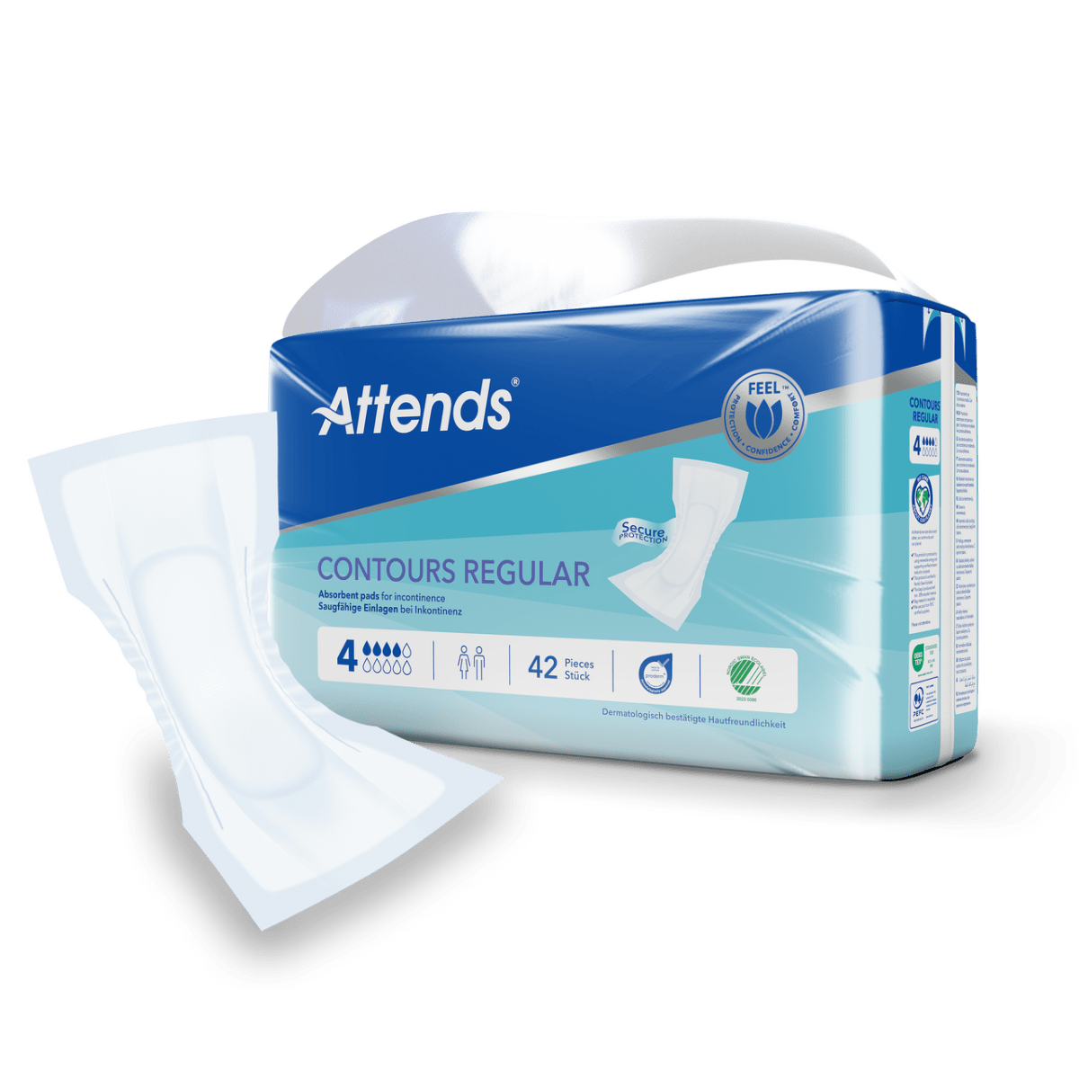 Attends Contours Regular 4 (799ml) 42 Pack - Discount Medical