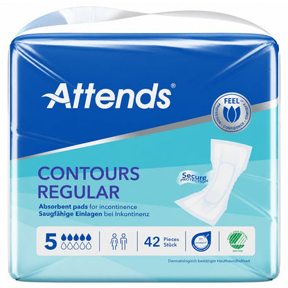 Attends Contours Regular 5 (1094ml) 42 Pack - Discount Medical