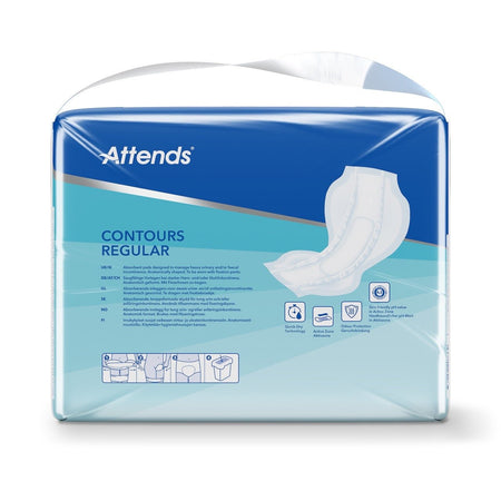 Attends Contours Regular 7, Anatomically Shaped Pads - Pack of 28 - Discount Medical