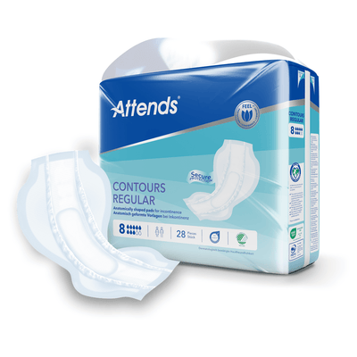 Attends Contours Regular 8 - Pack of 28