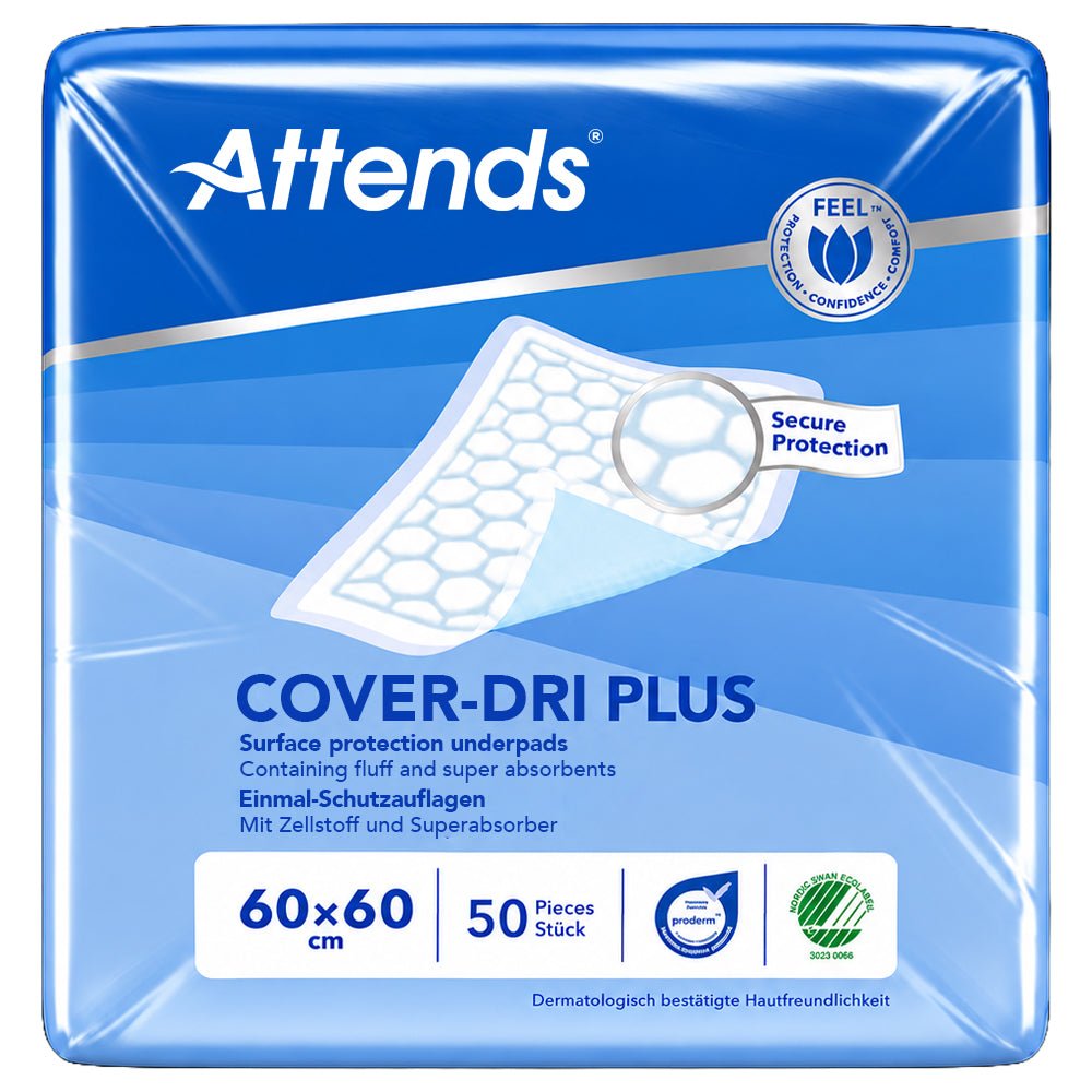 Attends Cover-Dri Plus 60 x 60cm (731ml) 50 pack - Discount Medical