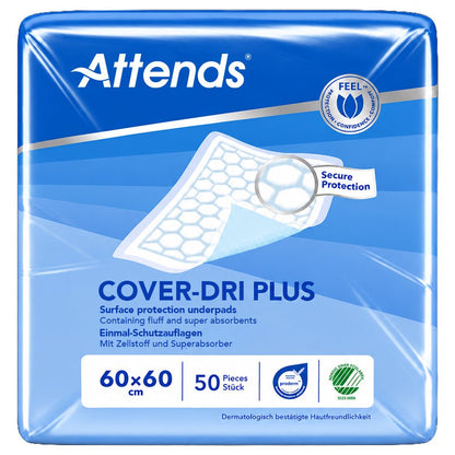 Attends Cover-Dri Plus 60 x 60cm (731ml) 50 pack - Discount Medical