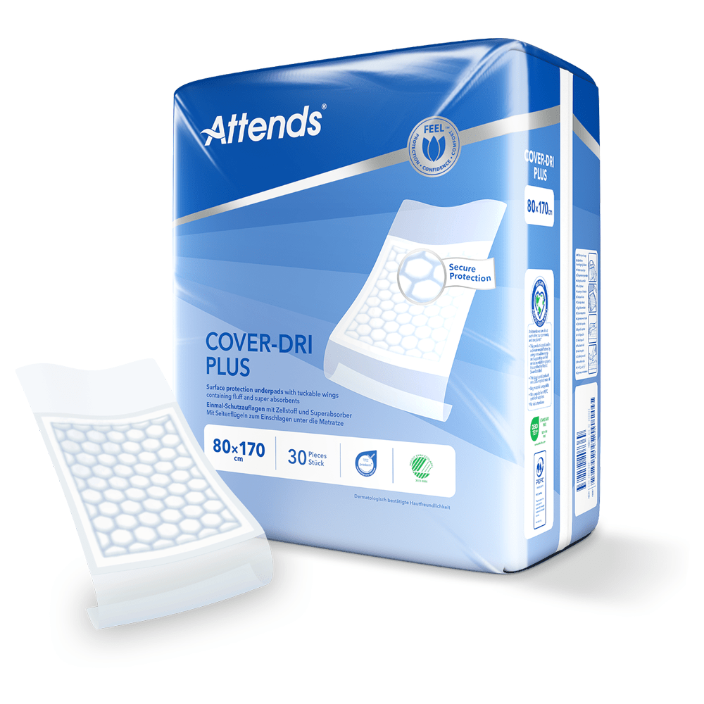 Attends Cover - Dri PLUS 80 x 170 cm Disposable Bed Pads - 30 pack - Discount Medical