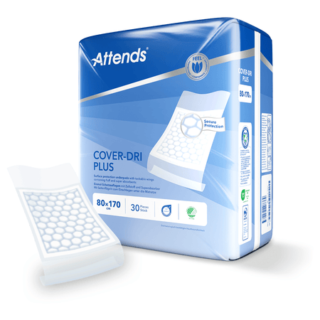Attends Cover - Dri PLUS 80 x 170 cm Disposable Bed Pads - 30 pack - Discount Medical