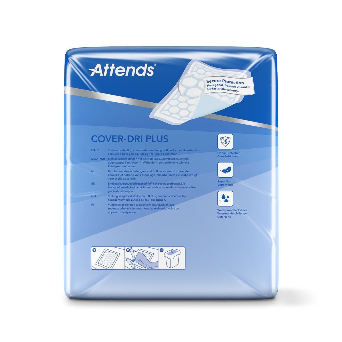 Attends Cover - Dri PLUS 80 x 90 cm Disposable Bed Pads - 30 pack - Discount Medical