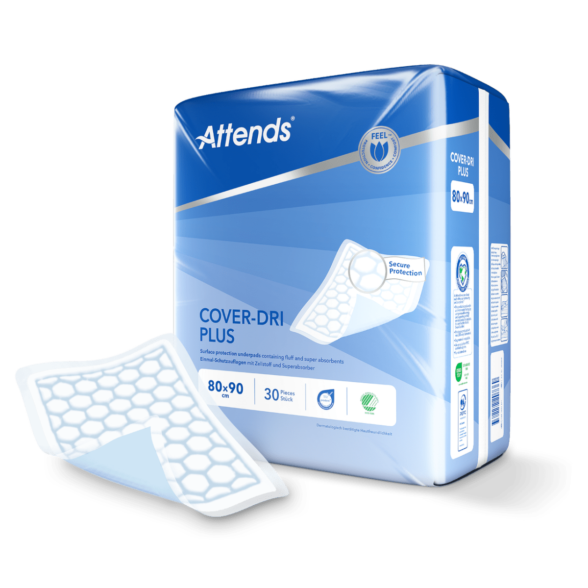 Attends Cover-Dri Plus 80 x 90cm (1729ml) 30 pack - Discount Medical
