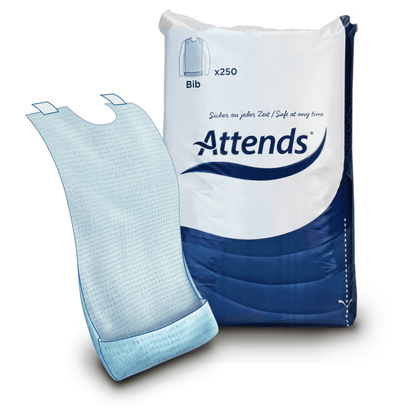 Attends Disposable Adult Bibs - Pack of 250 - Discount Medical