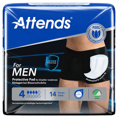 Attends for Men Level 4 Protective Pad - Pack of 14