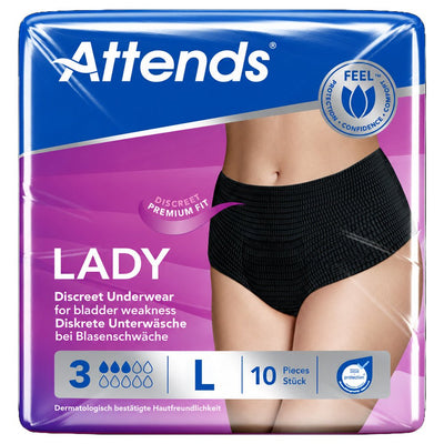Attends Lady Protective 3L (900ml) Pack of 10