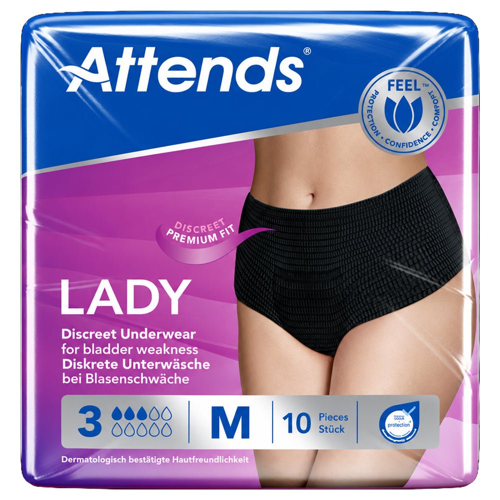 Attends Lady Protective Underwear 3M (900ml) 10 Pack - Discount Medical