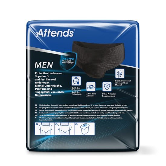 Attends Men Protective Incontinence Underwear 3M Medium - Pack of 10 - Discount Medical