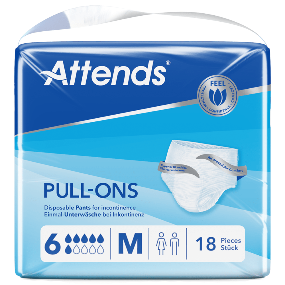 Attends Pull - Ons 6M - Pack of 18 - Discount Medical