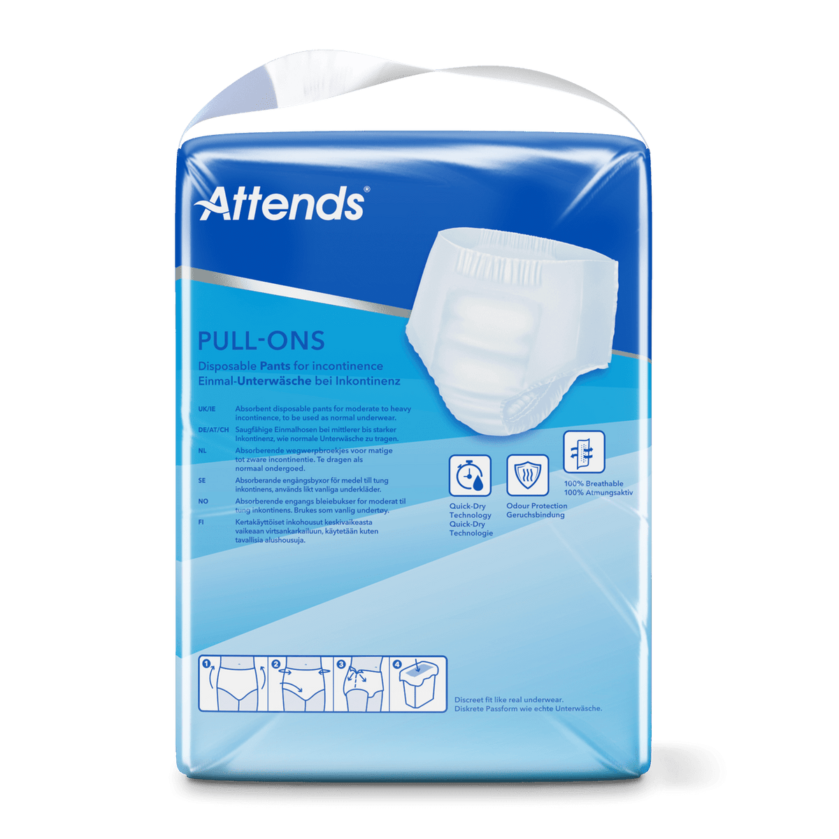 Attends Pull - Ons 6XXS - Pack of 18 - Discount Medical