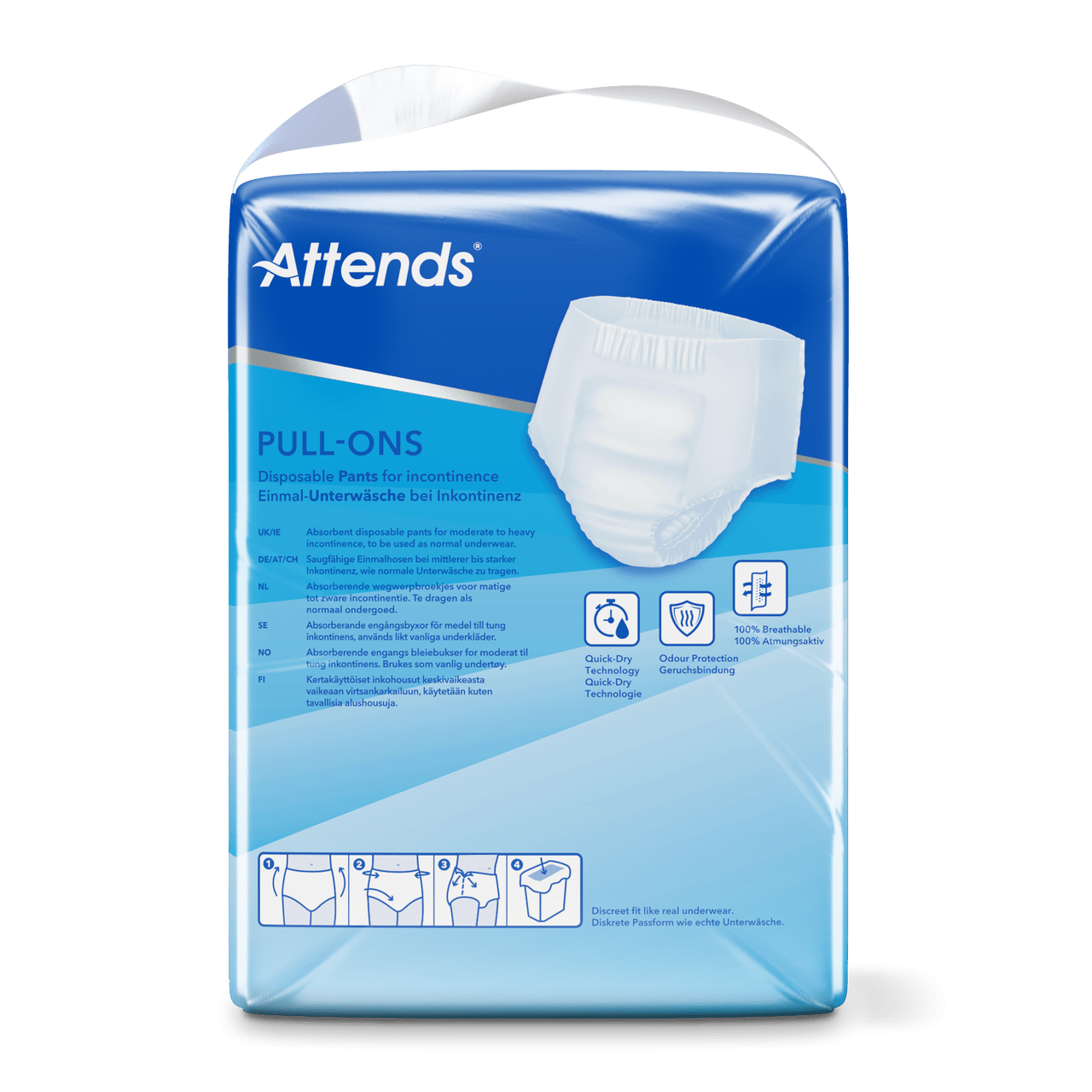 Attends Pull - Ons 6XXS - Pack of 18 - Discount Medical