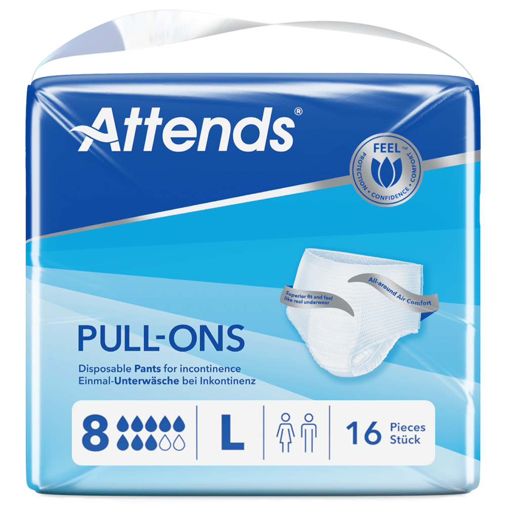 Attends Pull - Ons 8L - Pack of 16 - Discount Medical