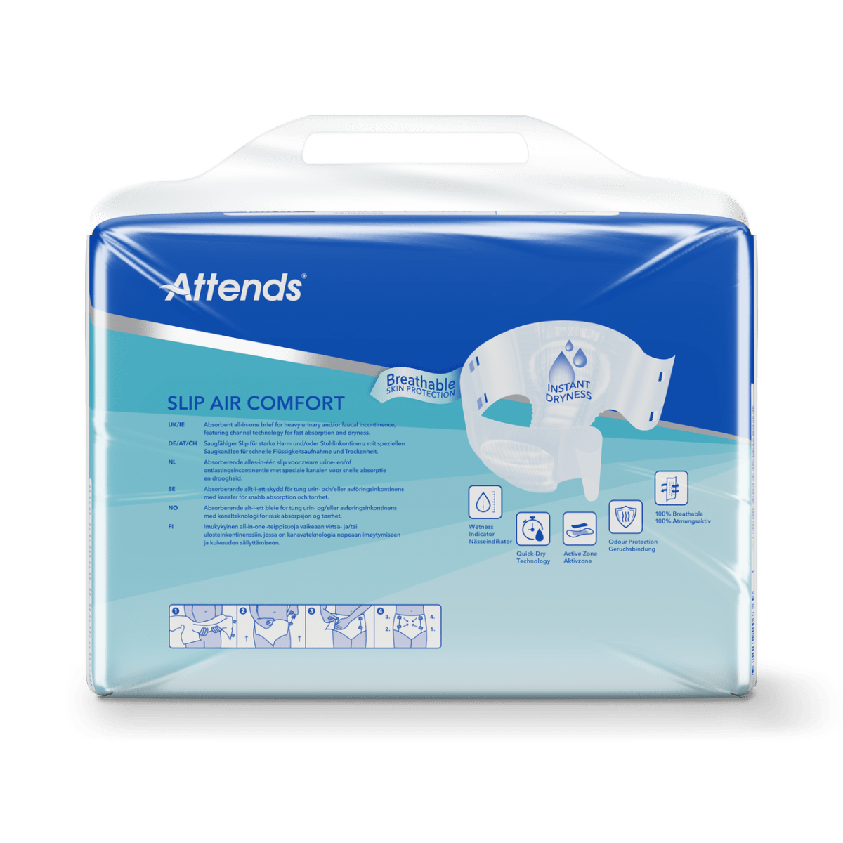 Attends Slip Air Comfort 10 Extra Large - 15 Pack - Discount Medical