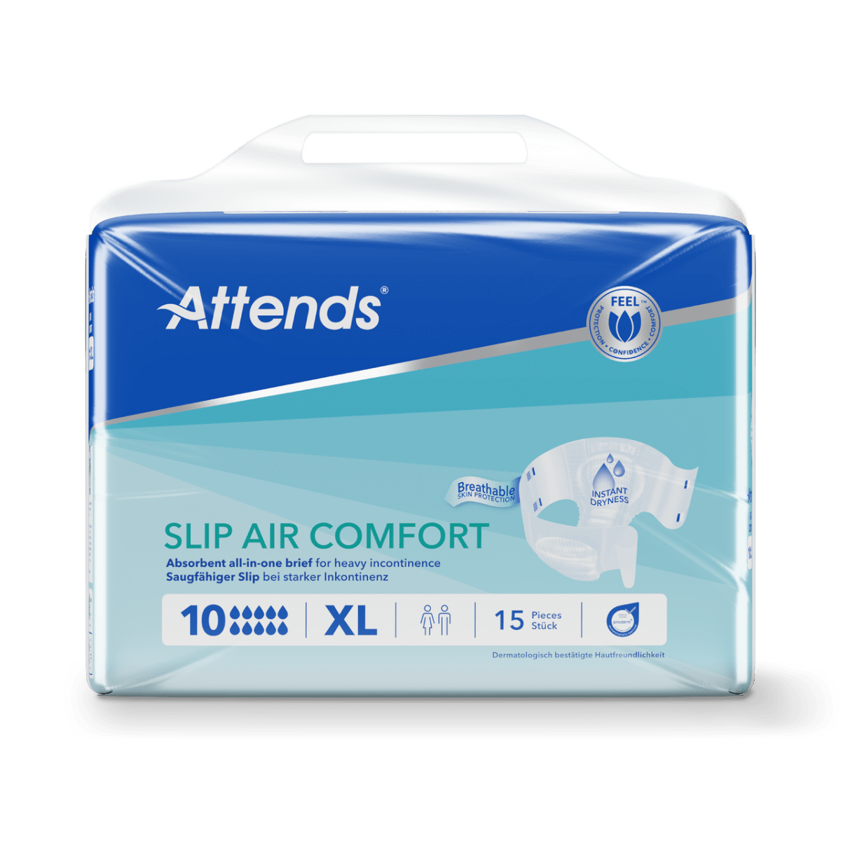 Attends Slip Air Comfort 10 Extra Large - 15 Pack - Discount Medical