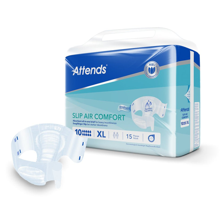 Attends Slip Air Comfort 10 Extra Large - 15 Pack - Discount Medical