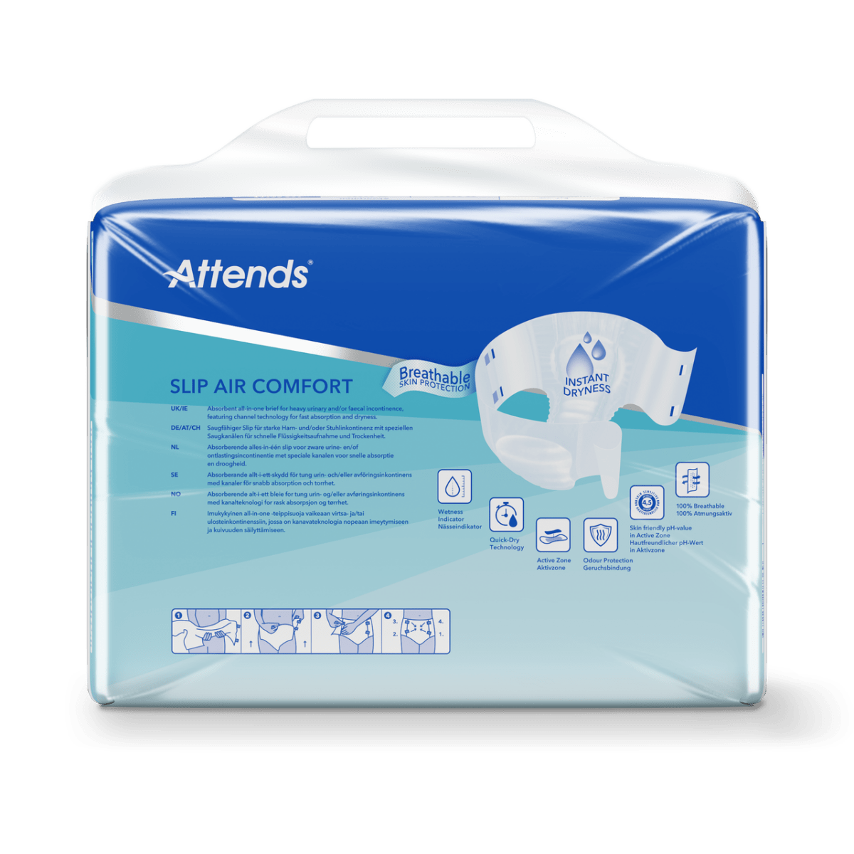 Attends Slip Air Comfort 10 Large - 26 Pack - Discount Medical