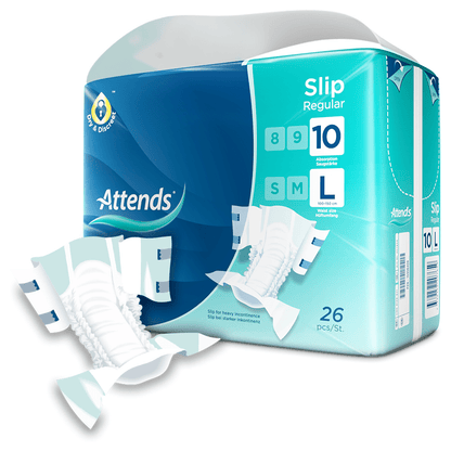 Attends Slip Regular 10 L, Large - 26 Pack - Discount Medical