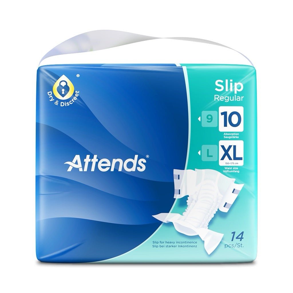 Attends Slip Regular 10 XL, Extra Large - 14 Pack - Discount Medical