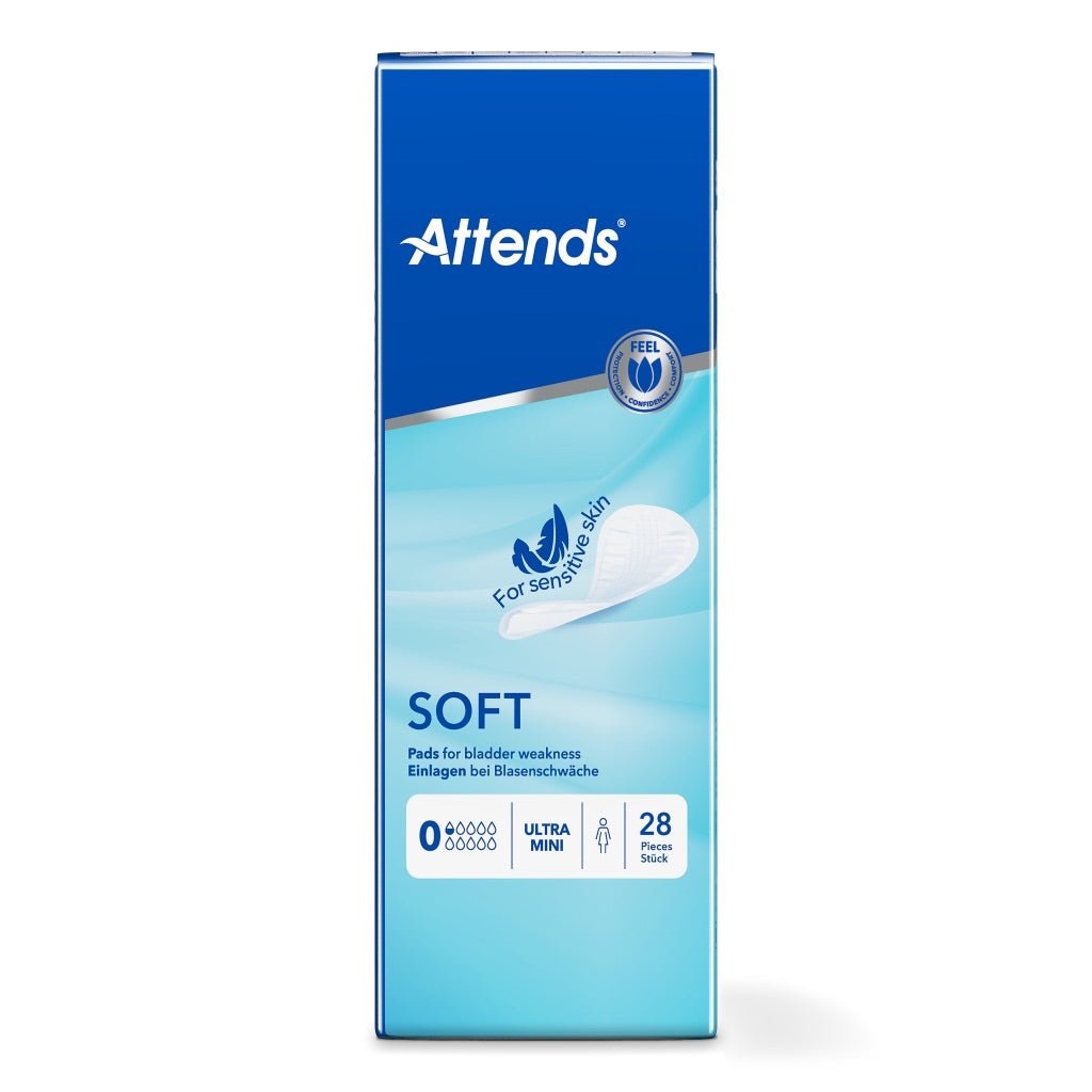 Attends Soft 0 Ladies Ultra Mini Incontinence Pads - 28 Pack - Discount Medical