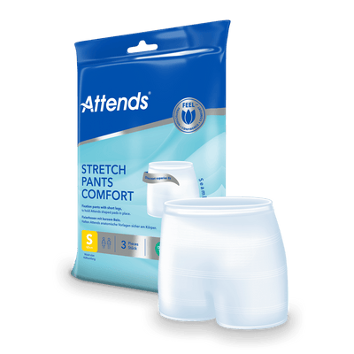 Attends Stretch Pants Comfort Small Washable Fixation Pants - 3 Pack